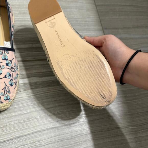Antonio Melani Pink and Blue Daniza Pansy Print Espadrille flat shoes- size 8 - Picture 7 of 8